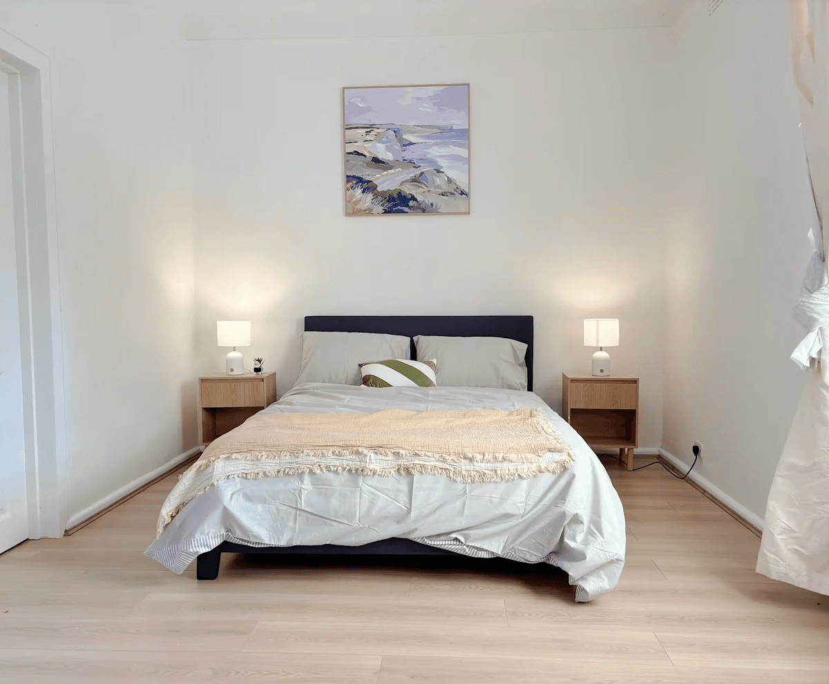 Modern high-end apartment room with views of Lisbon rooftops